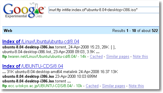 Google Search Result for Ububtu 8.04 Google Search Result for Ububtu 8.04