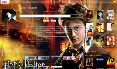Orkut Harry Potter Theme Orkut Harry Potter Theme