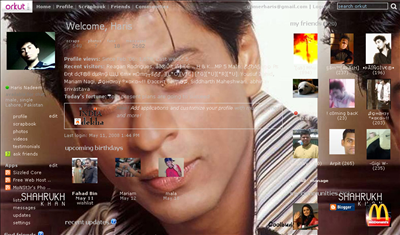 Orkut SRK Theme Orkut SRK Theme