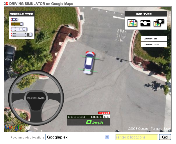 Drive A Car On Google Map