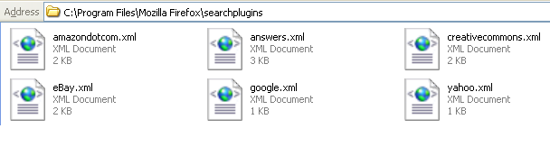 Firefox searchplugins Firefox Searchplugins