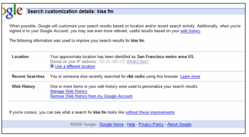 Google Customized Search
