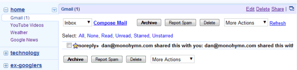 Gmail in New iGoogle Gmail in New iGoogle