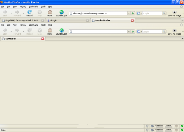 Firefox windows within firefox tab