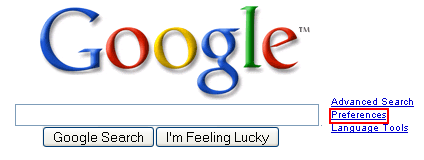 Google Préférences Google Preferences