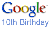 google 10th birthday logo