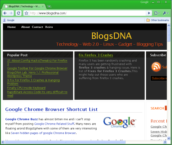 Google Chrome Green Theme Google Chrome Green Theme