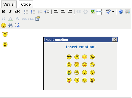 tiny emoticons