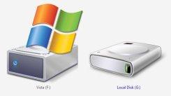 Vista drive icon