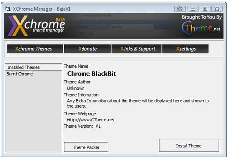 Xchrome Theme Manager