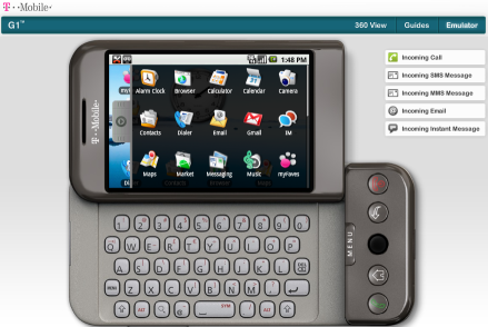 G1 Phone Main Menu G1 Phone Main Menu