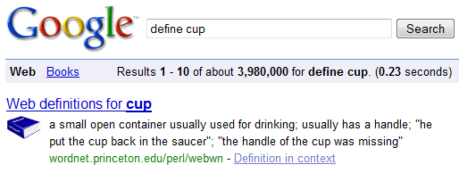 google web word definitions