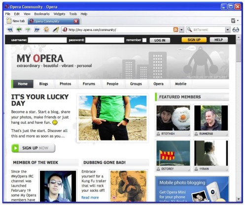 Opera USB screenshot