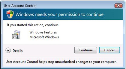 Vista UAC Screenshot