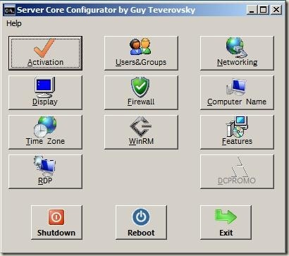 Windows 2008 Core Configurator Setup Windows 2008 Core Configurator Setup