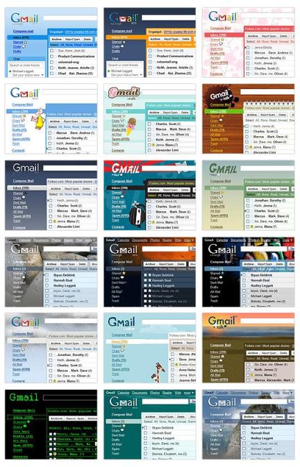 Gmail Themes Grid Gmail Themes Grid