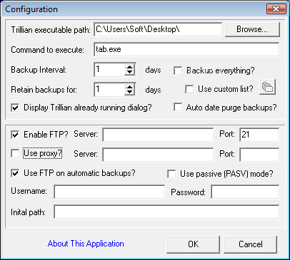 Trillian Auto Backup Trillian Auto Backup