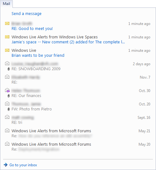 Windows Live Toolbar Mail Windows Live Toolbar Mail