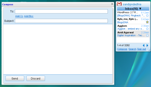 Google Gadget Compose Mails Google Gadget Compose Mails
