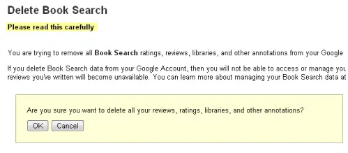Confirm Delete Google Book Account