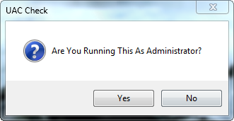 Run As Administrator