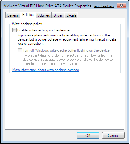 Windows 7 Enable Write Caching on Drive