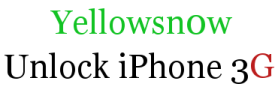 Yellowsn0w Unlock iPhone 3G Yellowsn0w Unlock iPhone 3G