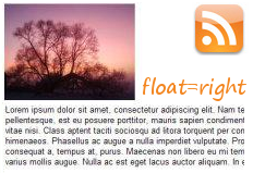 Aligner les images en flux RSS Align Images in RSS Feed