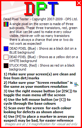 Dead Pixel Tester for LCD Monitor