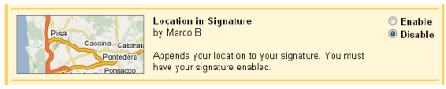 Lokasi gmail di Signature Gmail Location in Signature