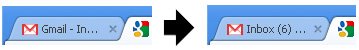 Gmail title bar tweaks Unread Message Count Gmail title bar tweaks Unread Message Count