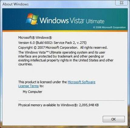 Vista Service Pack2