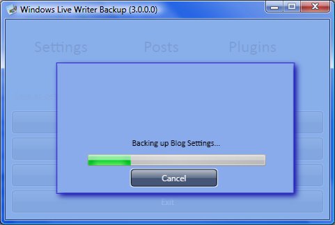 WLWBackup BackingUp Windows Live Writer