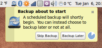 Deja Dup programme de sauvegarde Deja Dup Backup Program
