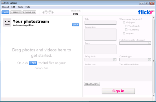 Flickr Uploadr 3.1.4 Desktop untuk Mengupload Foto & Video Flickr Uploadr 3.1.4 for Desktop Image & Video Uploading