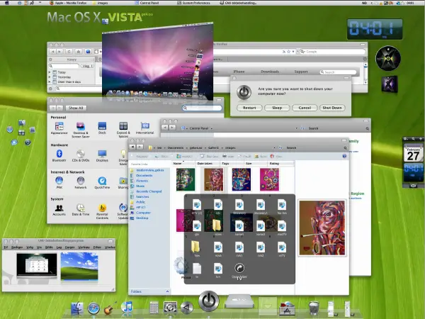 windows vista themes. Mac OS X Leopard Vista Theme