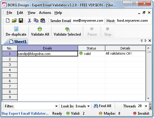 Expert Email Validator