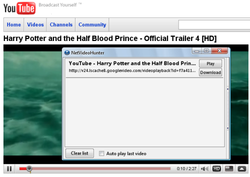Firefox Add-on NetVideoHunter