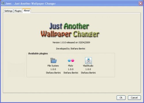 wallpaper changer freeware. Screenshot of JAWC (Just Another Wallpaper Changer)