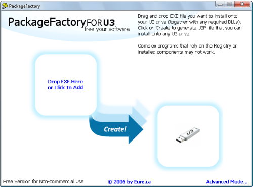 PackageFactory untuk u3 PackageFactory for U3