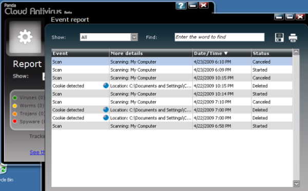 Panda Cloud Antivirus 2009 00.08.80.0000 Beta - Trình diệt virus nhẹ nhàng và hiệu quả