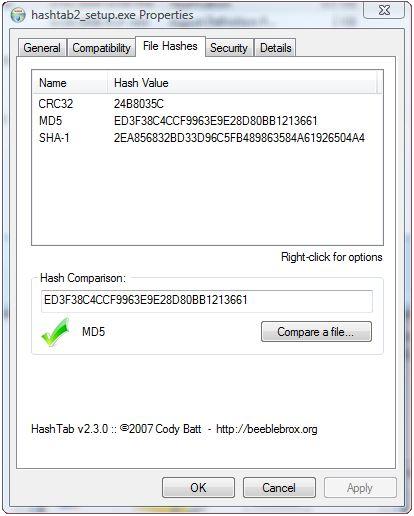 Hashtab Windows Shell Extension Hashtab Windows Shell Extension