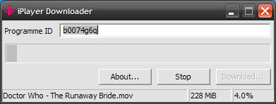 iPlayer Downloader Progress iPlayer Downloader Progress