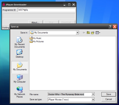 iPlayer Downloader Enregistrer sous iPlayer Downloader Save As