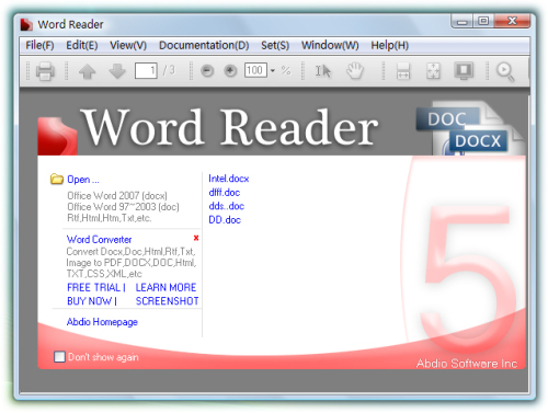 Ouvert docx & Doc fichiers avec Word Reader Open Docx & Doc files with Word Reader