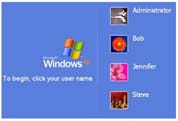 Welcome Login Sceeen Windows XP