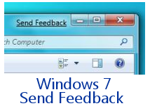 Windows 7 Send Feedback Lin