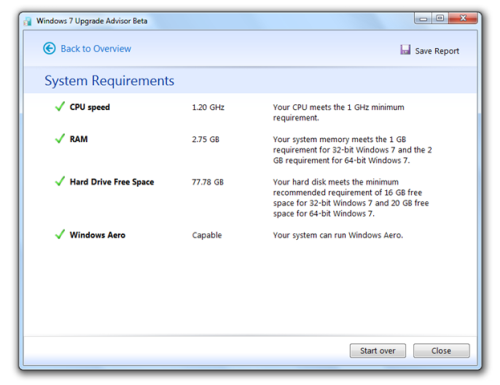 Windows 7 Upgrade Advisor Beta Windows 7 Upgrade Advisor Beta