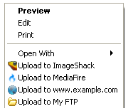 File Upload Option in Context Menu File Upload Option in Context Menu