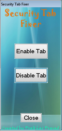 Security Tab Fixer